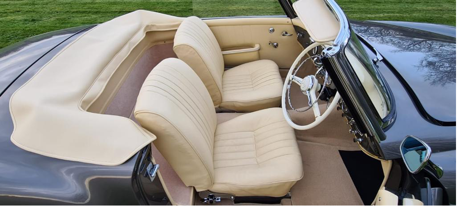 1957 Mercedes-Benz 190SL Cream Leather Interior